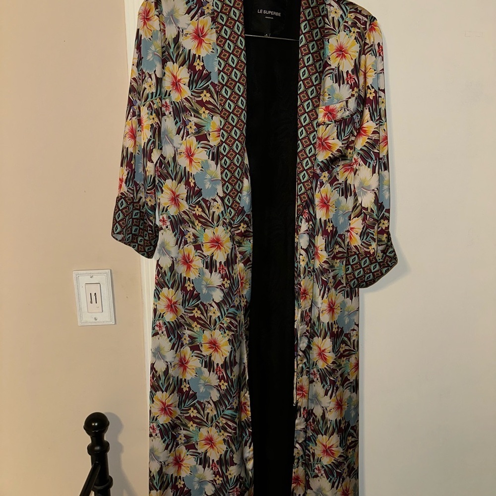 NWOT Le Superbe Revolve Hibiscus Robe Dress *Rihanna Favorite Size 4 - Picture 5 of 9